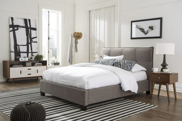 Geneva - Adona Dolphin California King Upholstered Footboard Storage Bed - Ornate Home