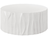 Geneva Cast Abaco White Concrete Cocktail Table - Ornate Home