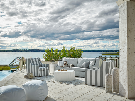 Geneva Cast Abaco White Concrete Cocktail Table - Ornate Home