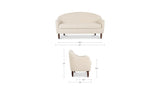 Geneva Heritage Beige Dining Settee - Ornate Home