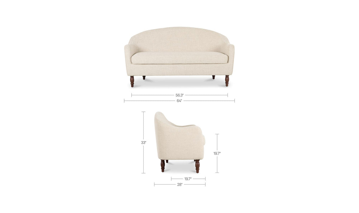 Geneva Heritage Beige Dining Settee - Ornate Home