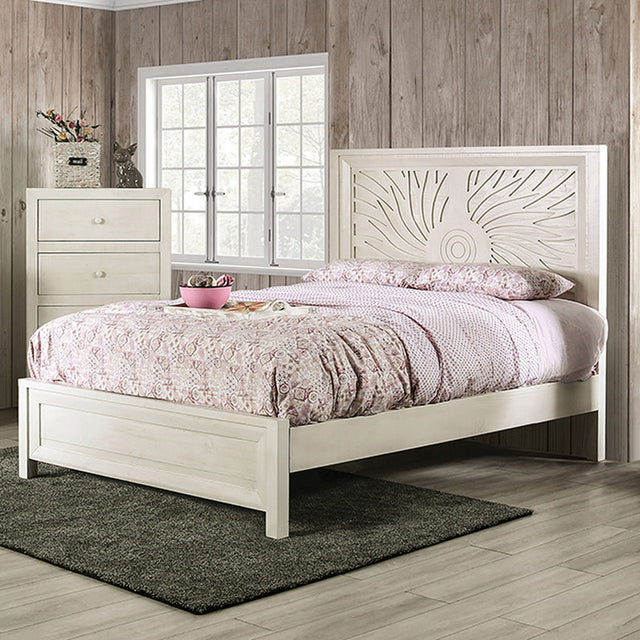 Geneva Ivory Full Bed - Ornate Home