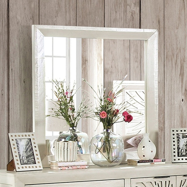 Geneva Ivory Mirror - Ornate Home