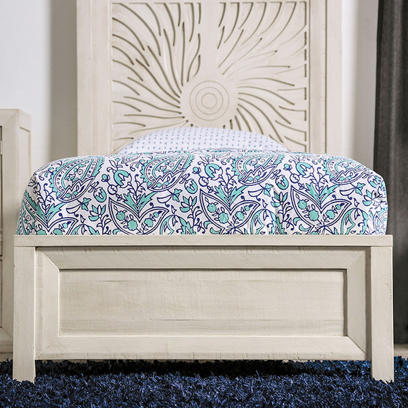 Geneva Ivory Twin Bed - Ornate Home
