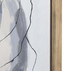 Geneva Navy Blue/Taupe Canvas - Ornate Home