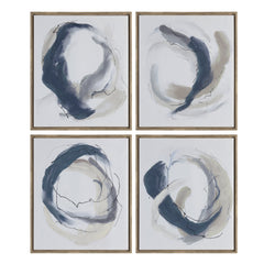 Geneva Navy Blue/Taupe Canvas - Ornate Home