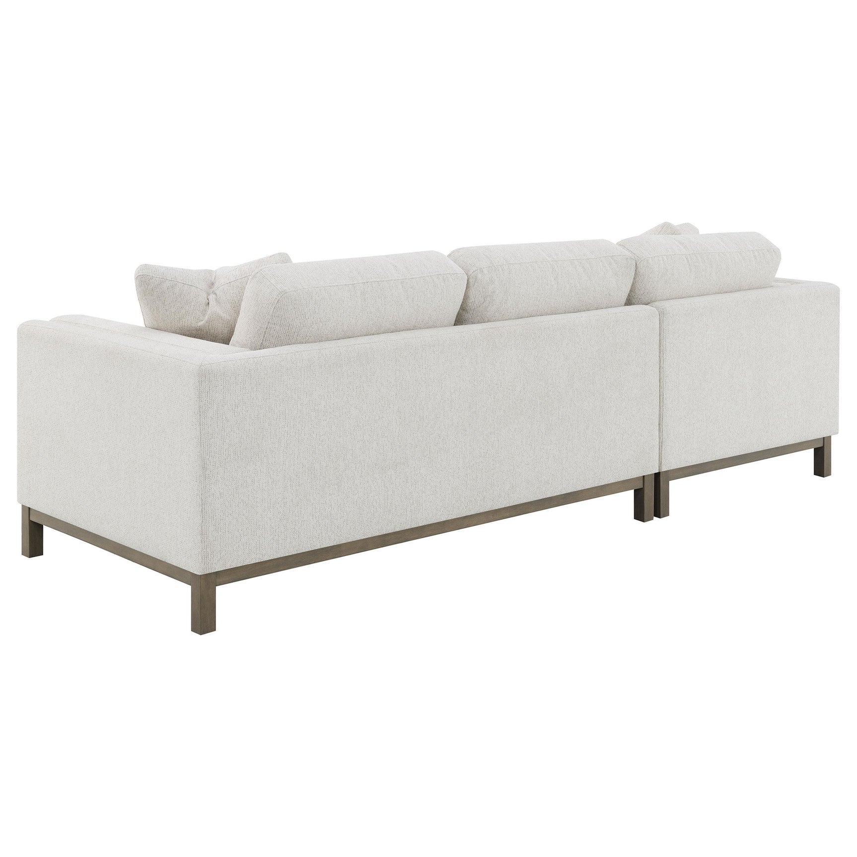 Geneva Sand Boucle Upholstered Sectional Chaise Sofa - Ornate Home
