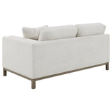 Geneva Sand Boucle Upholstered Sectional Chaise Sofa - Ornate Home