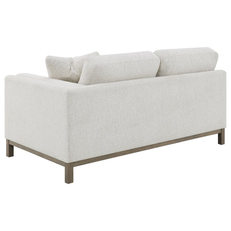 Geneva Sand Boucle Upholstered Sectional Chaise Sofa - Ornate Home
