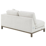 Geneva Sand Boucle Upholstered Sectional Chaise Sofa - Ornate Home