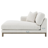 Geneva Sand Boucle Upholstered Sectional Chaise Sofa - Ornate Home