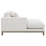 Geneva Sand Boucle Upholstered Sectional Chaise Sofa - Ornate Home