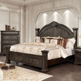 Genevieve Distressed Walnut Queen Bed - Ornate Home