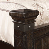 Genevieve Distressed Walnut Queen Bed - Ornate Home