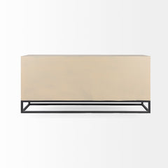 Genevieve Light Brown Fir Veneer 9 Drawer Sideboard - Ornate Home