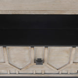 Genevieve Light Brown Fir Veneer 9 Drawer Sideboard - Ornate Home