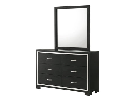 Gennro Black Dresser Mirror - Ornate Home