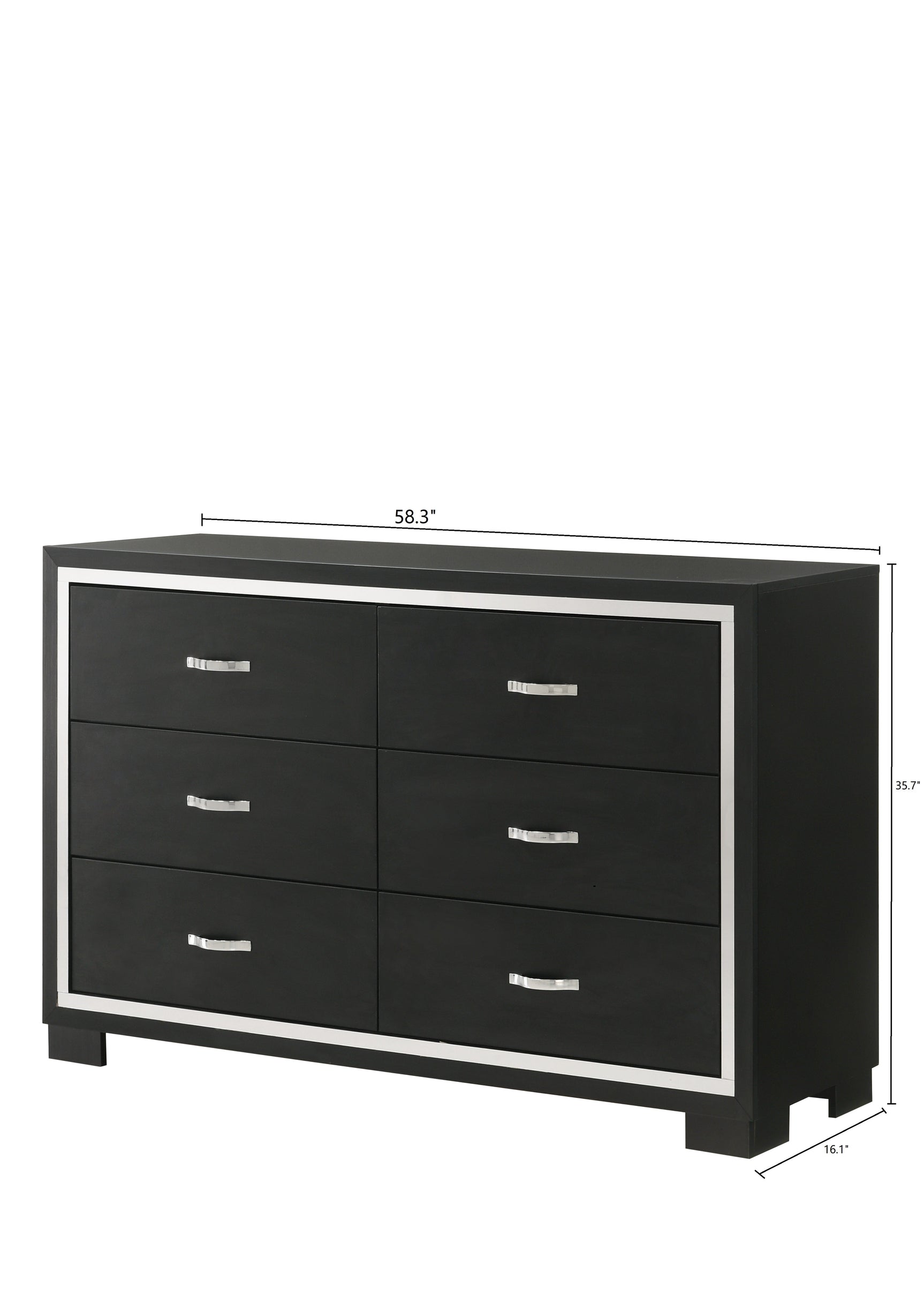 Gennro Black Dresser - Ornate Home