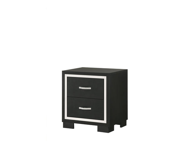 Gennro Black Nightstand - Ornate Home