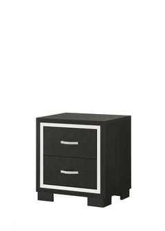 Gennro Black Upholstered Panel Bedroom Set - Ornate Home