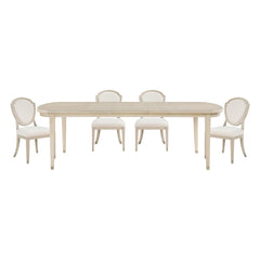 Genoa Beige 5pc Dining Set - Ornate Home