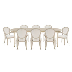 Genoa Beige 9pc Dining Set - Ornate Home