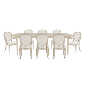 Genoa Beige 9pc Dining Set - Ornate Home