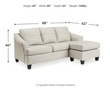 Genoa Coconut Chaise Sofa and Oversized Chair - Ornate Home