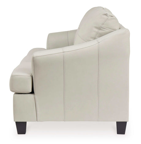 Genoa Coconut Leather Living Room Set / 2pc - Ornate Home