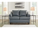 Genoa Coconut Leather Loveseat - Ornate Home