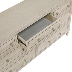 Genoa Ivory/Light Oak 4-Piece Queen Bedroom Set - Ornate Home