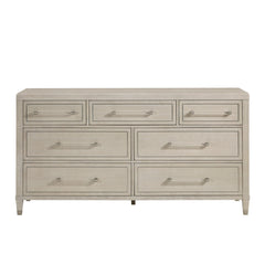 Genoa Ivory/Light Oak 4-Piece Queen Bedroom Set - Ornate Home