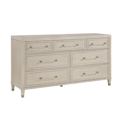 Genoa Ivory/Light Oak 5-Piece Queen Bedroom Set - Ornate Home