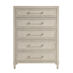 Genoa Ivory/Light Oak 5-Piece Queen Bedroom Set - Ornate Home