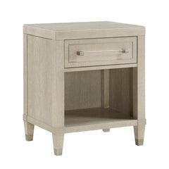 Genoa Ivory/Light Oak 5-Piece Queen Bedroom Set - Ornate Home