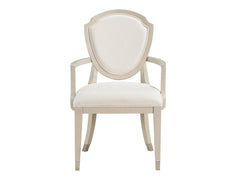 Genoa Ivory/Light Oak Arm Chair (Set of 2) - Ornate Home