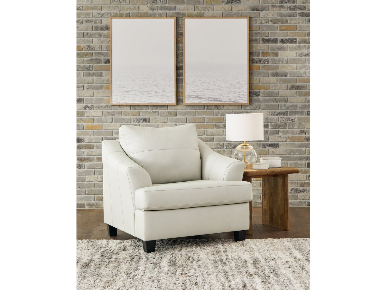 Genoa Leather Oversized Chair (Online Special Price) - Ornate Home