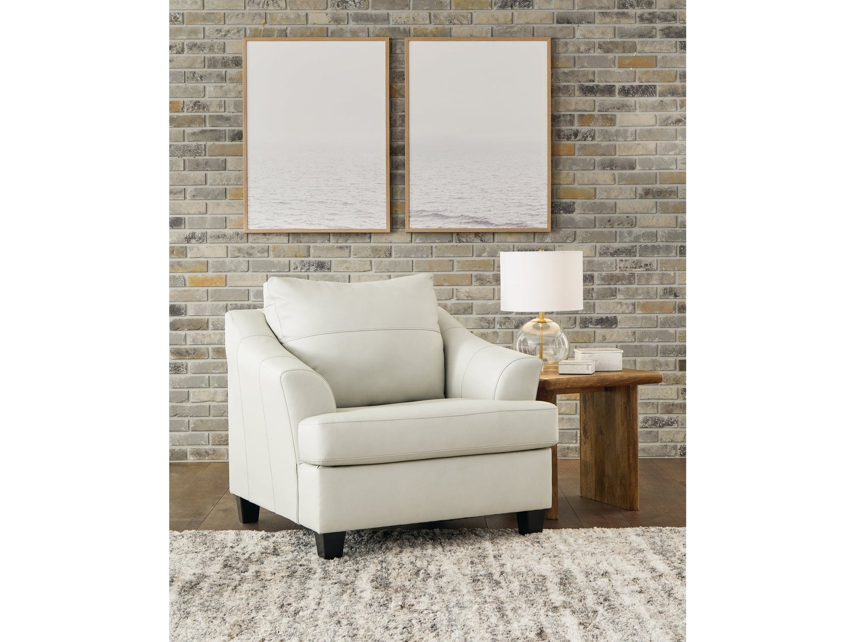 Genoa Leather Oversized Chair (Online Special Price) - Ornate Home