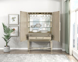 Genoa Light Oak Bar Cabinet - Ornate Home