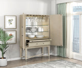 Genoa Light Oak Bar Cabinet - Ornate Home