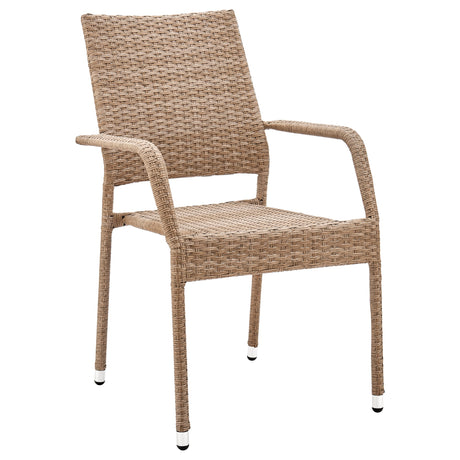 Genoa Patio Dining Armchair in Nature Tan Weave - Ornate Home
