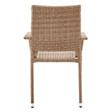 Genoa Patio Dining Armchair in Nature Tan Weave - Ornate Home
