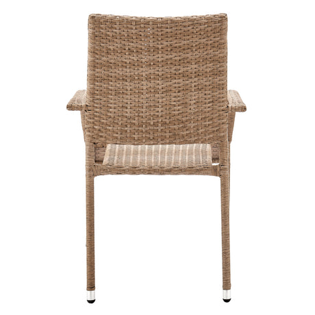 Genoa Patio Dining Armchair in Nature Tan Weave - Ornate Home