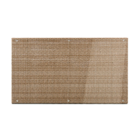 Genoa Patio Dining Table in Nature Tan Weave - Ornate Home
