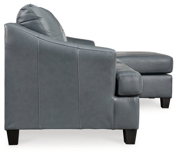 Genoa Steel Leather L Shape RAF Chaise Sofa - Ornate Home