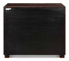 Gentleman's Brown Studded Chest - Ornate Home