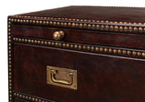 Gentleman's Brown Studded Chest - Ornate Home