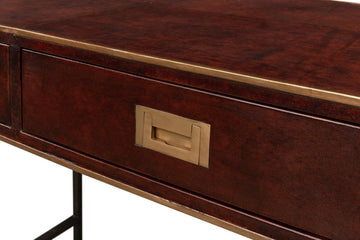 Gentleman’s Office Brown Desk - Ornate Home