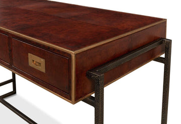 Gentleman’s Office Brown Desk - Ornate Home