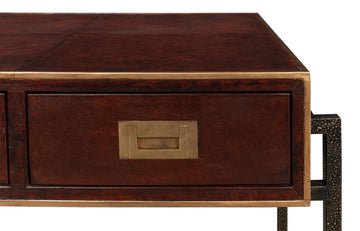 Gentleman’s Office Brown Desk - Ornate Home